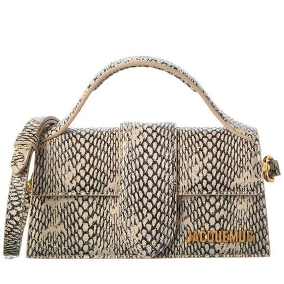 Jacquemus The Bambino Snake Embossed Bag - Picture 1 of 6